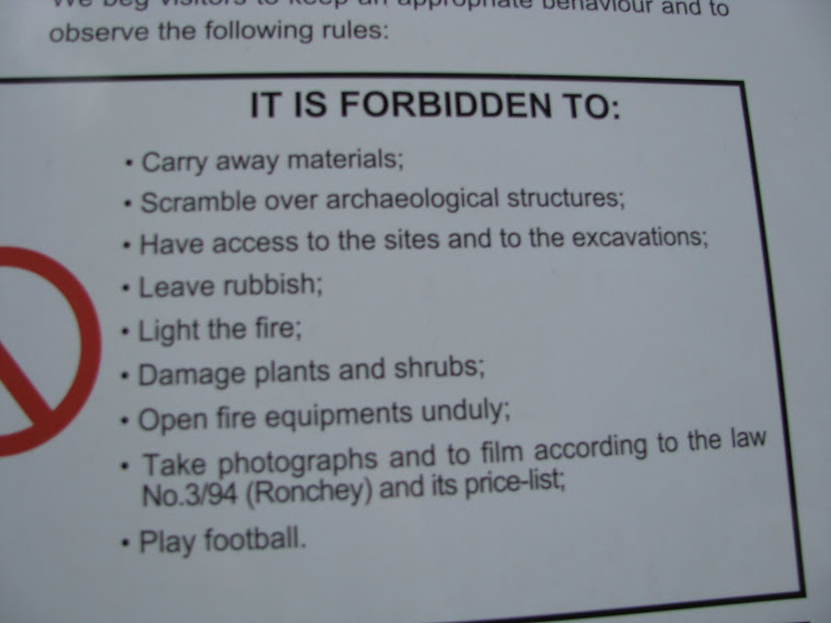 rules at the cumae ruins