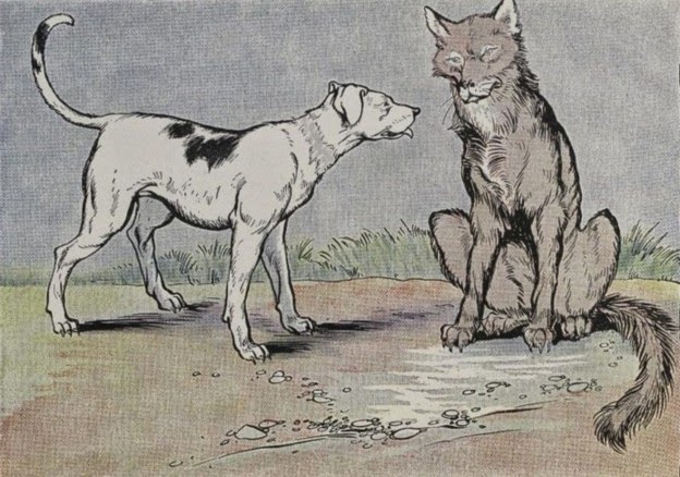 Aesops Fables Wolf and Dog