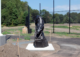 Panther among the new ball fields at FHS 1