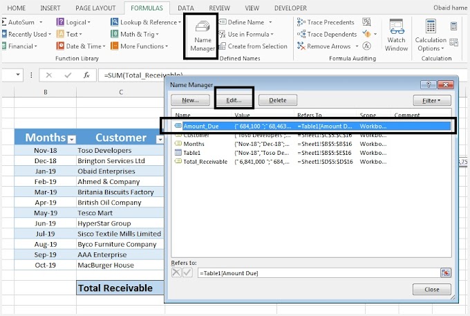 Create Data Range in Microsoft Excel