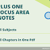 Plus One Focus Area Notes for Public Exams(All Chapters in one Pdf)