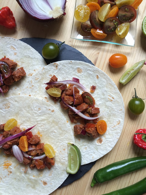 TACOS DE CHORIZO RECETA