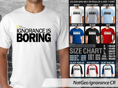 T shirt National Geographic Ignorance is Boring 