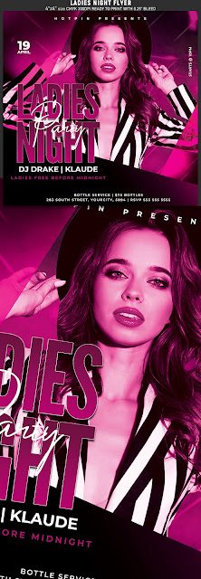  Ladies Night Party Flyer Template