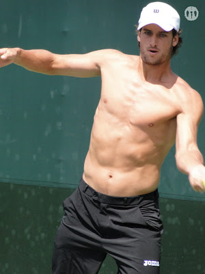 Feliciano Lopez Shirtless at Miami Open 2010