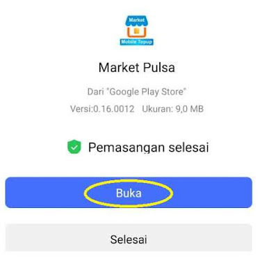 Buka Aplikasi Market Mobile Topup Market Pulsa