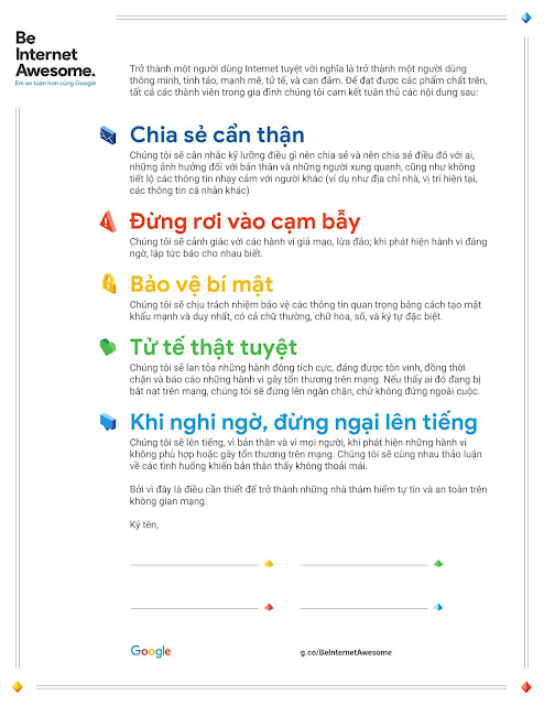 DẠY CON TRỞ THÀNH MỘT NGƯỜI DÙNG INTERNET THÔNG MINH, TỈNH TÁO, MẠNH MẼ, TỬ TẾ, VÀ CAN ĐẢM