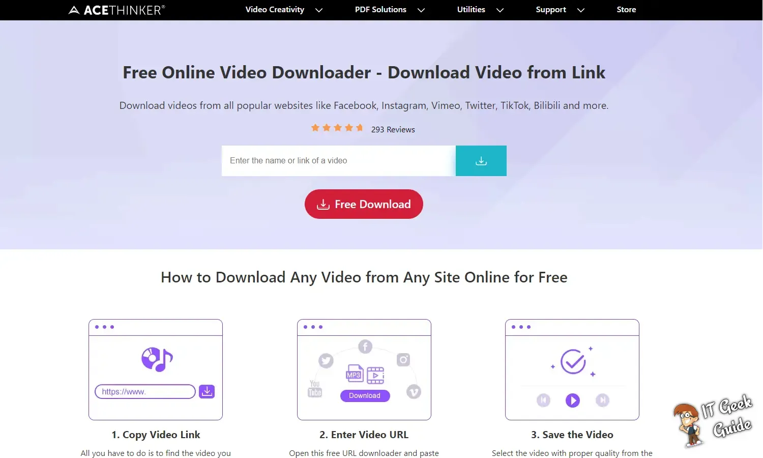 Acethinker video downloader