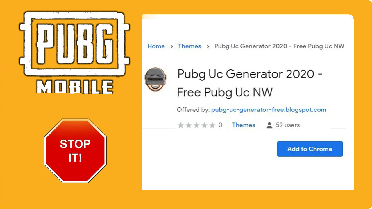  Beware from Fake Generators and Extensions PUBG Mobile