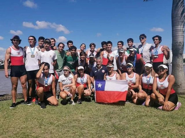 Chile Vicecampeón del Sudamericano de Remo Junior y Sub 23 de Brasil