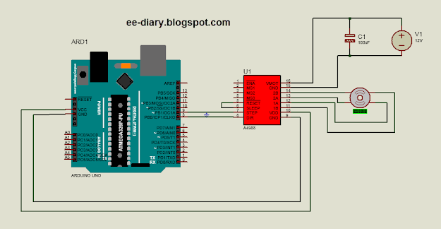 arduino stepper motor a4988 wiring diagram