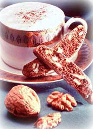 Walnut Cappuccino Biscotti