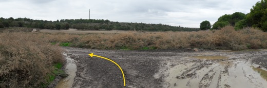 Bujaraloz a Venta de Santa Lucia, Camí de Sant Jaume de Compostela, camí paral·lel a la carretera N-II entre Bujaraloz i Venta de Santa Lucia, àrea de servei de El Ciervo a Pina de Ebro