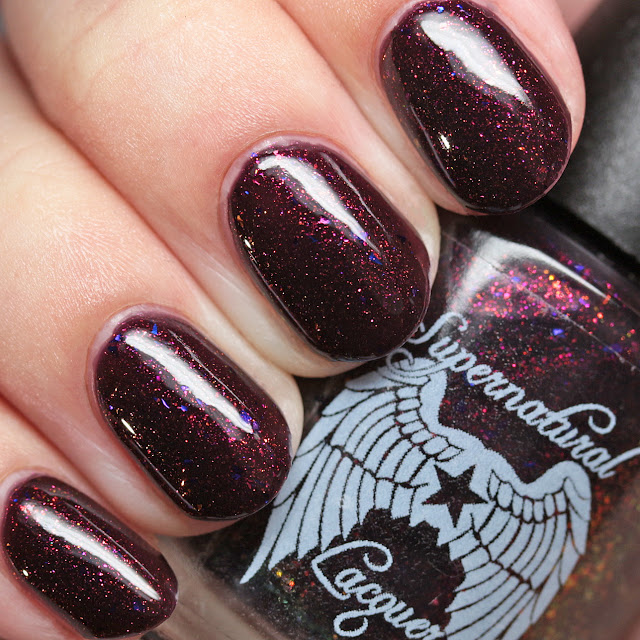 Supernatural Lacquer Moon's Out, Brooms Out! with top coat