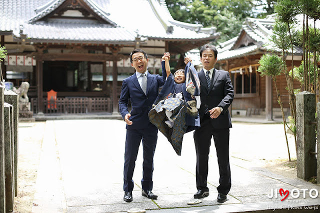 三重県名張市の宇流冨志禰神社で七五三出張撮影