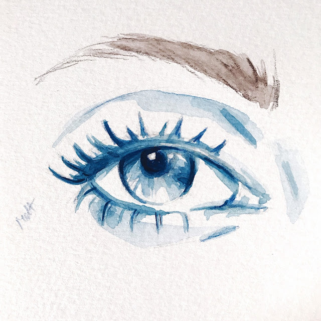 eye, watercolor