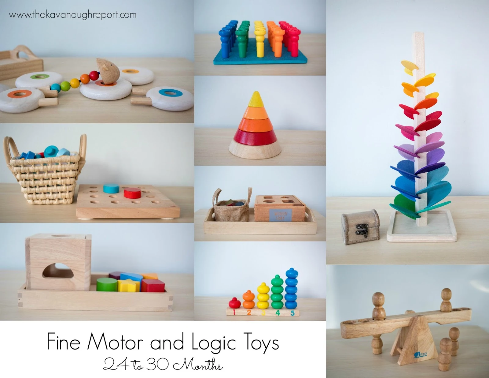 Here is a list of our favorite Montessori friendly toys between 24 and 30 months. These toys are perfect for 2-year-olds and other Montessori toddlers.