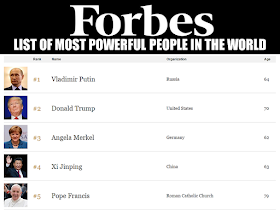 Despite negative media reports on EJK and other issues about President Rodrigo Roa Duterte, the president still gain positive response from people. On Forbes  Magazines list of Most Powerful People in the World, the 71 Years old Philippine President landed at # 70, and also included in 11 new personalities to be on the list.   Here are the full list of the World's Powerful People from Forbes Magazine:                               The 71-year-old Duterte, who was elected in May 2016, landed on the list barely six months after assuming power in July.       In related news, President Rodrigo Duterte maintains "very good" satisfaction ratings in  the latest Social Weather Stations (SWS)  Survey.   President Rodrigo Duterte maintained a “very good” net public satisfaction rating among Filipinos for the fourth quarter of 2016, according to the latest Social Weather Stations survey.  The result, first published on BusinessWorld Online, showed that the satisfaction rating of the President was placed at +63 dropping by  one point from to his  September rating  of +64.  77%  of the 1,500 adults who participated in the survey said they are satisfied with the performance of the president, 13 percent are not, while 10 percent are undecided.  The  “excellent” mark, despite his rating in the area went down by 11 points compared to the last survey,  came from Mindanao.  The President's popularity and positive reputation pursues him everywhere he goes. His recent visit to neighboring Asian countries has resulted to warm welcomes and positive outcome. Even though the mainstream media does not seem to lift a finger reporting positive things about Pres. Duterte, it is evident that the people-oriented leader always receive enormous following and warm welcomes.  Watch the clip of President Duterte's visit to Cambodia uploaded by Kuya Tulfo Trending News:   Except reports about "EJK", "kill list", and the President's war on drugs, it is not everyday that you can hear or read reports of his accomplishments, and yet, the truth always comes on the surface that President Duterte is well loved and respected because of his love for the country and the Filipino people.  ©2016 THOUGHTSKOTO