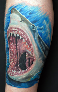 shark tattoo design on hand