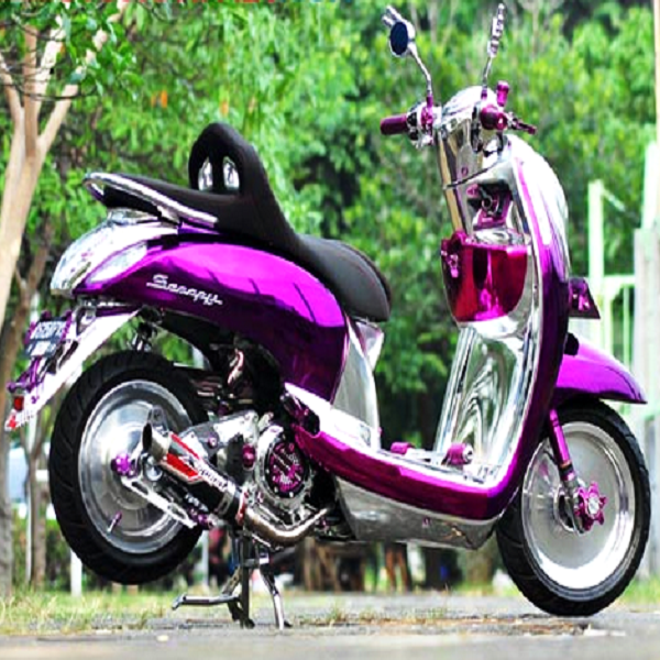 49 Gambar modifikasi scoopy airbrush thailook velg jari 