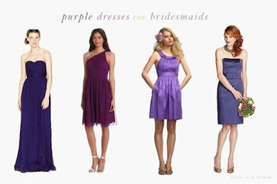 purple bridesmaid dresses