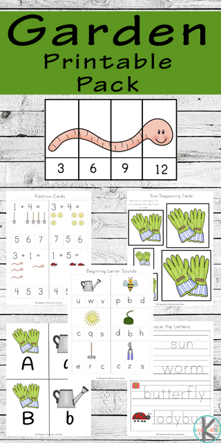 free printable fun in the garden worksheets for kindergarten