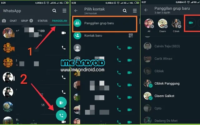 Cara video call grup menggunakan WhatsApp