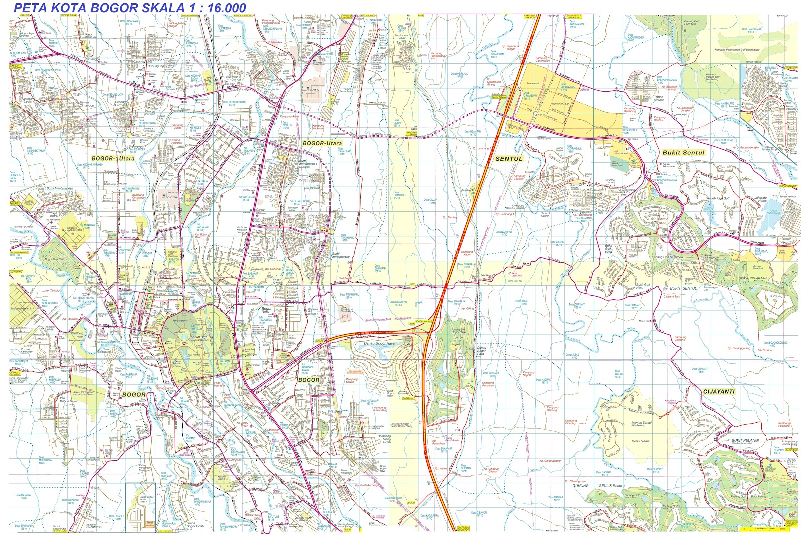 AMAZING INDONESIA  BOGOR  CITY MAP