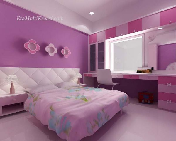 Terpopuler 26 Cat  Dinding Kamar  2  Warna  Biru  Dan  Pink 