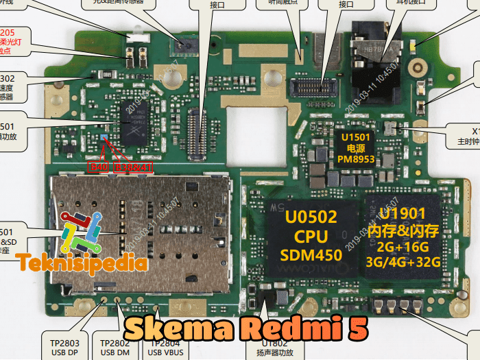 Skema Xiaomi Redmi 5 Rossy Diagram dan Layout TeknisiPedia