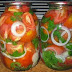 Маринованные помидоры с луком на зиму.