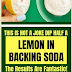 This Is Not A Joke Dip Half A Lemon In Baking Soda… The Results Are Fantastic!