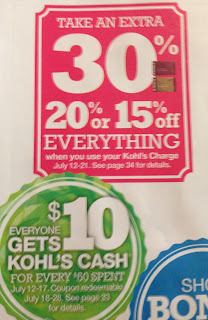 Kohl's charge card holders get 30% off everything plus Kohl's cash