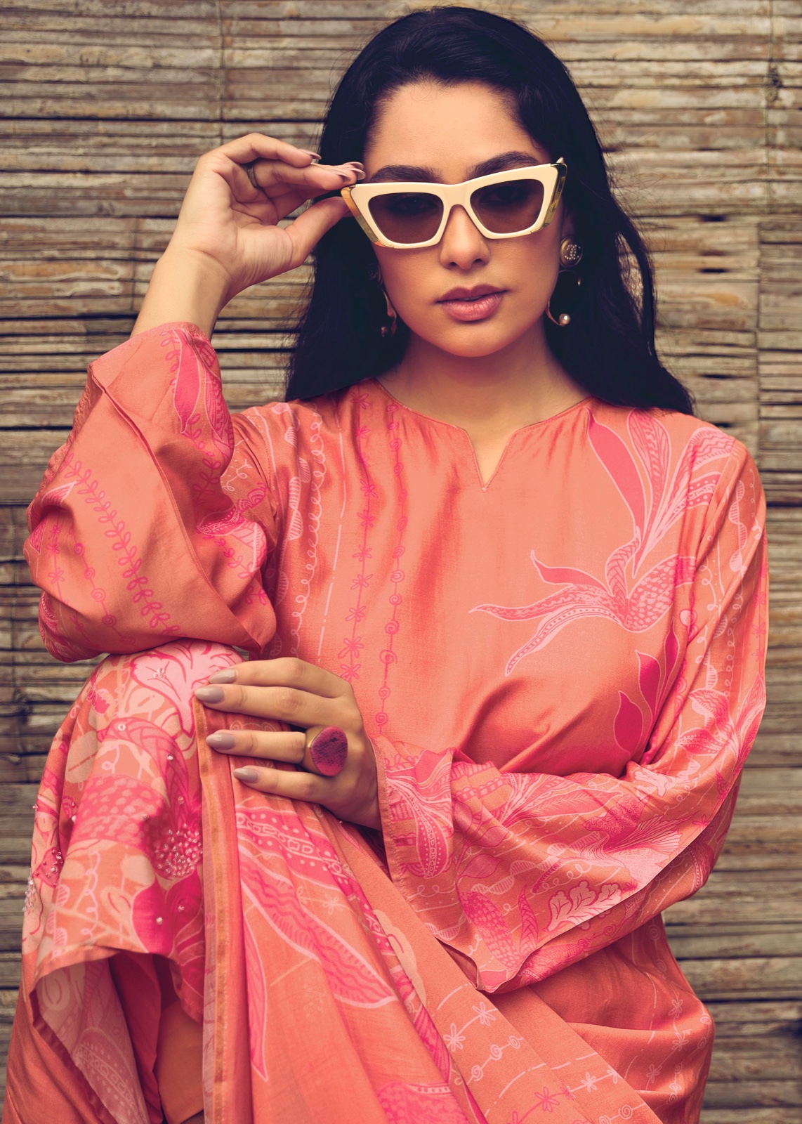 Kavleen Sadhana Muslin Silk Khatli Work Pant Style Suits