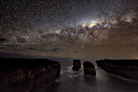 A Milky Way Shadow at Loch Ard Gorge