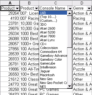 Excel Auto Filter Enabled