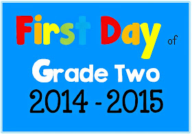 FREE First Day of School Picture Posters 2014-2015