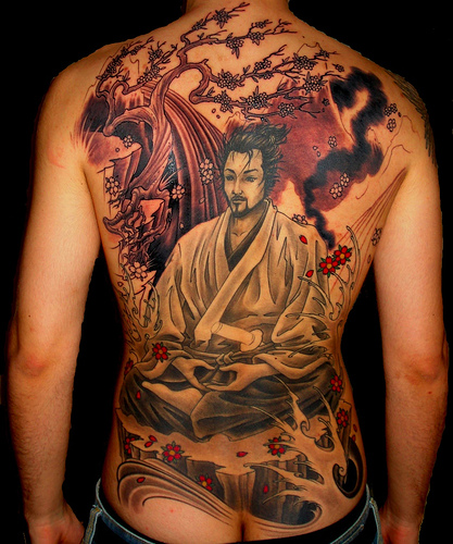 Back Side Tattoos For Men 2012