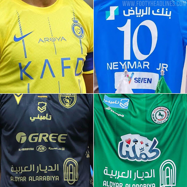 Amateur or Professional? Saudi Pro League's Overcrowded Kit Sponsors -  Footy Headlines