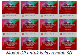 Download Kumpulan Modul Guru Pembelajar (GP) Kelas Awal/Rendah 1,2,3 SD