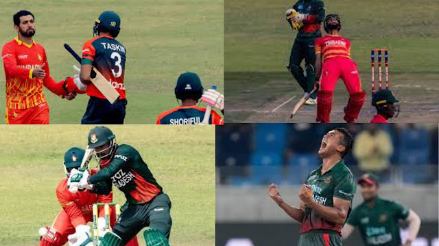 Bangladesh vs Zimbabwe 28th Match - ICC Men's T20 World Cup 2022  Taskin Ahmed