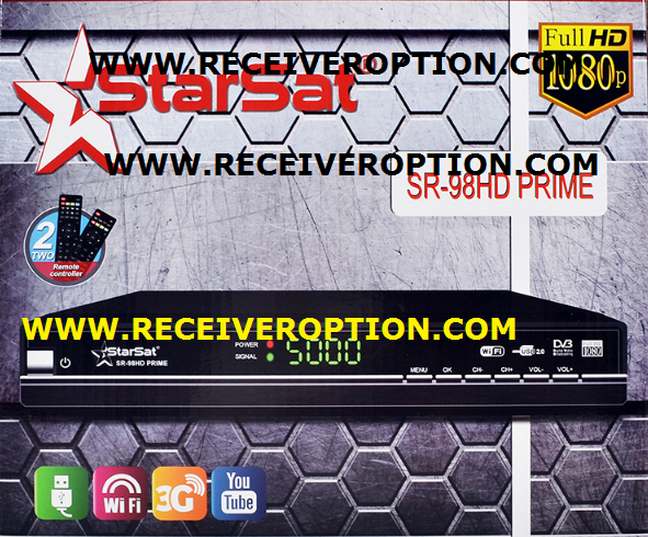 STARSAT SR-98HD PRIME RECEIVER POWERVU KEY SOFTWARE NEW UPDATE