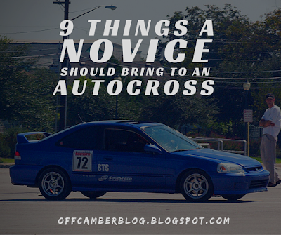 9 things a novice should bring to an autocross, but might not think of. The third one is the one I always forgot. 