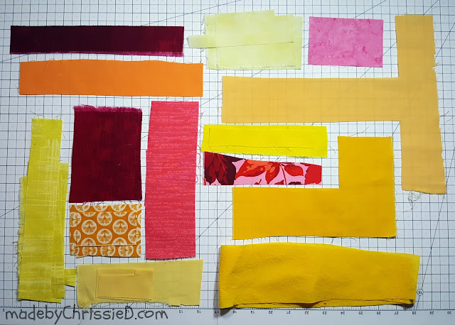 Improv Piecing and Quilting by www.madebyChrissieD.com
