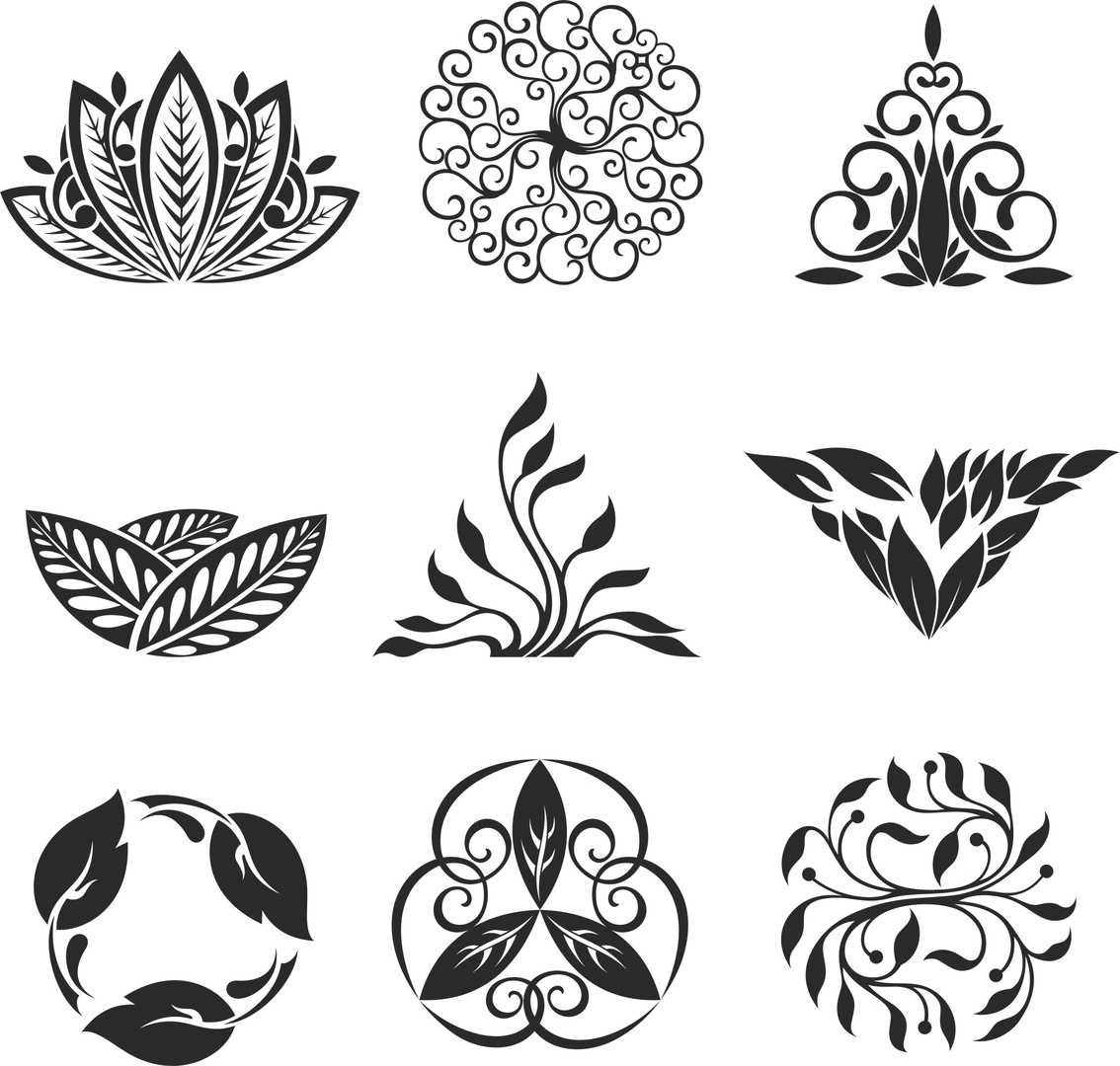 Download Free Floral Ornaments Download Design DXF EPS SVG