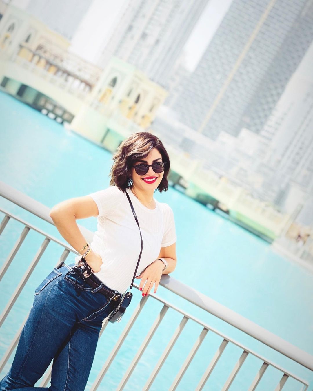 In hot clothes, Menna Fadali catches the eye in Dubai