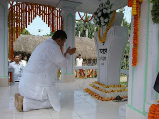 Transport Minister Shuvendu Adhikari spoke on Martyrs' Day in Nandigram,West Bengal