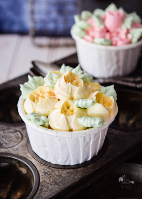 cupcakes de fresas con crema