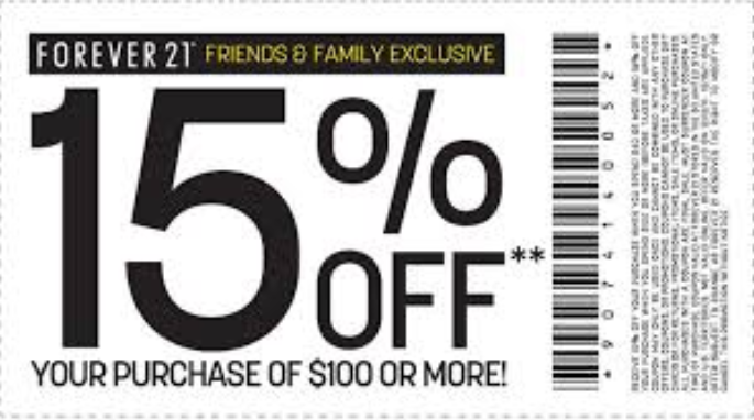 Forever 21 Printable Coupons January 2015