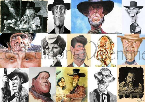 WANTED ! Caricature & western (Éditions Valentine)